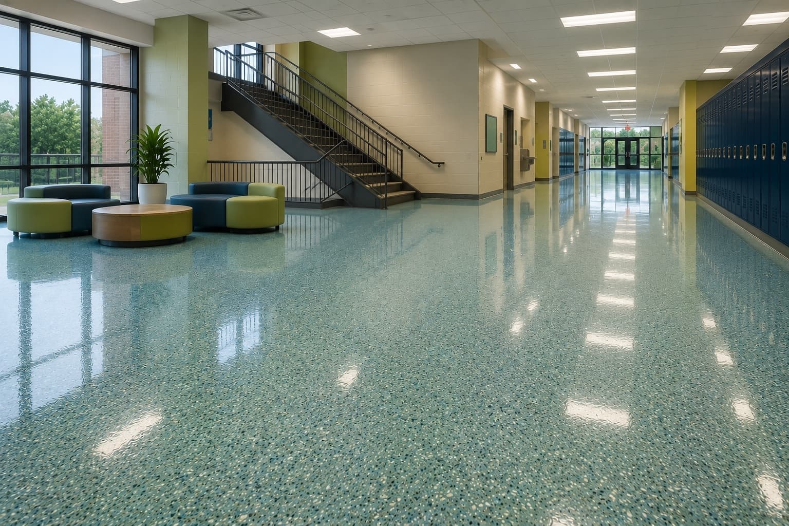 Showroom con piso epóxico de Epoxy 809